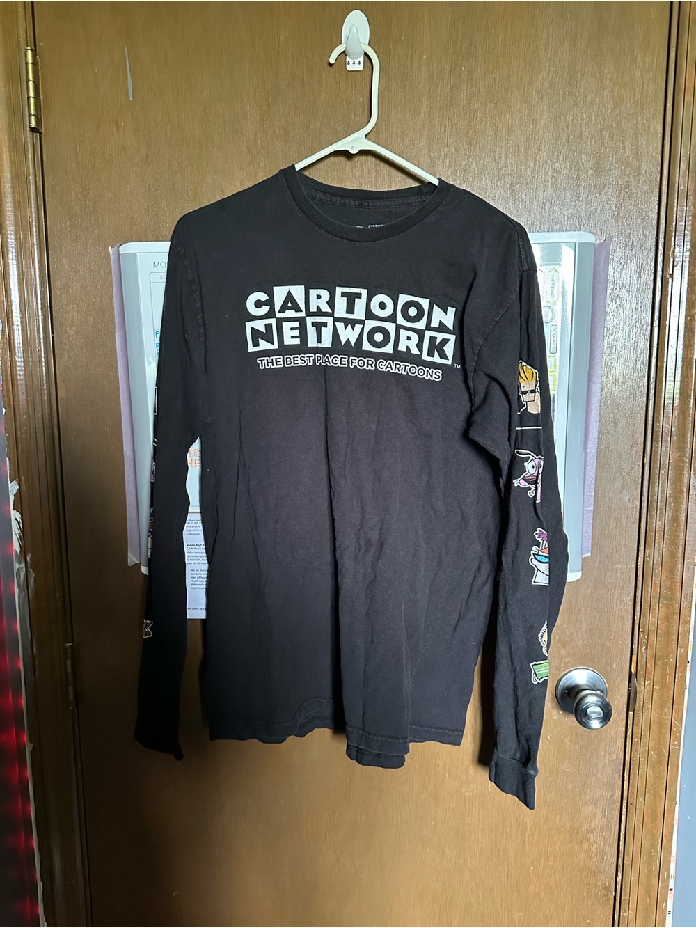 Cartoon Network Black Tee with White Logo